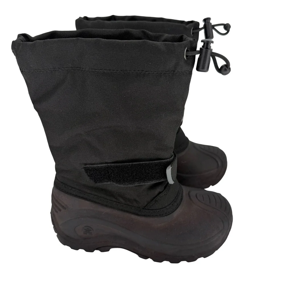 Kamik Kids Waterproof Winter Snow Boots Black Insulated Felt‎ Lined Size 12